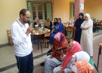 إفطار جماعي على شرف المسنين المقيمين بدار العجزة بمدينة الشماعية